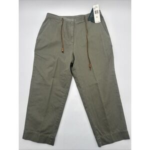 Vintage Lauren Ralph Lauren Sage green Tie Crop Pant Women's Size 10 Military